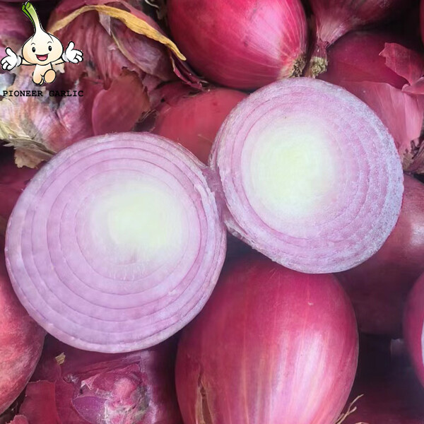 Red Natural Fresh Onion Anti-Cholesterol For Grilling And Char-Broiling, Flat spherical or spherical
